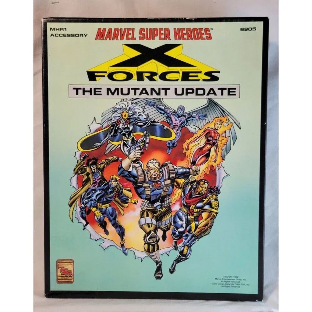 Marvel Super Heroes: X Forces - The Mutant Update RPG Complete Game (TSR 6905)